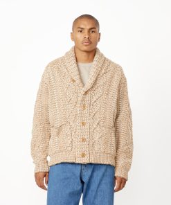 Alpaca Mixed Knit Cardigan Snow Peak Check us out on the internet