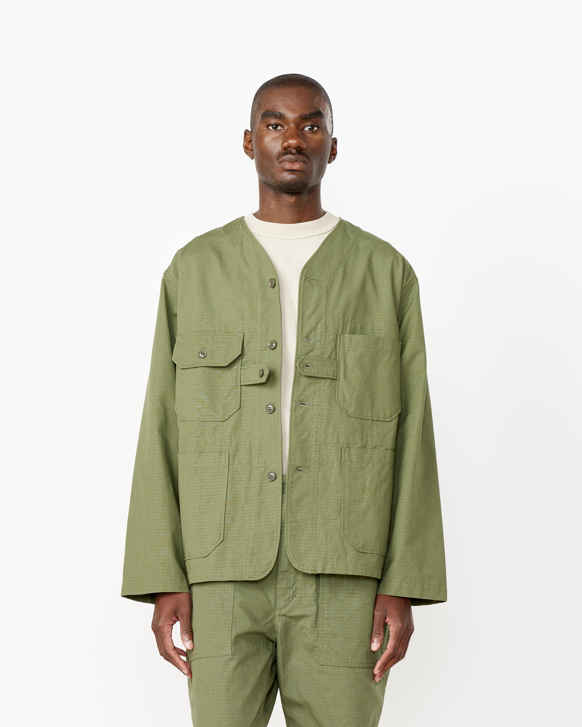 Cardigan Jacket in Olive Engineered Garments Great Value For Money