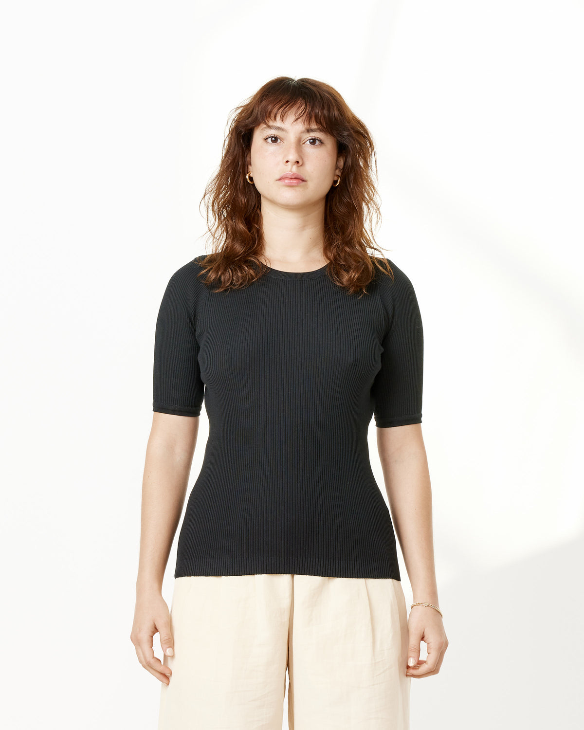 Find the Latest Giza High Gauge Rib Knit Tee Auralee for Sale at a