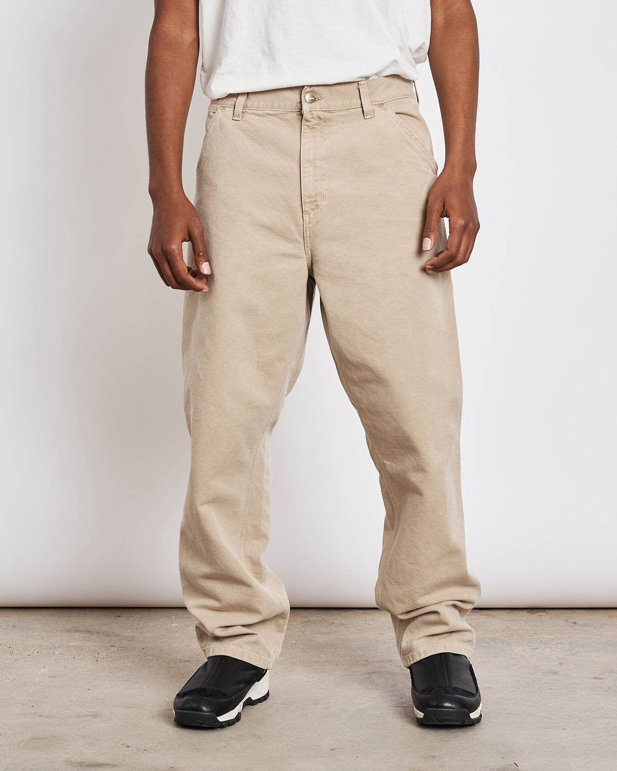 Single Knee Pant in Brown Carhartt WIP , Let the Fashion Statement