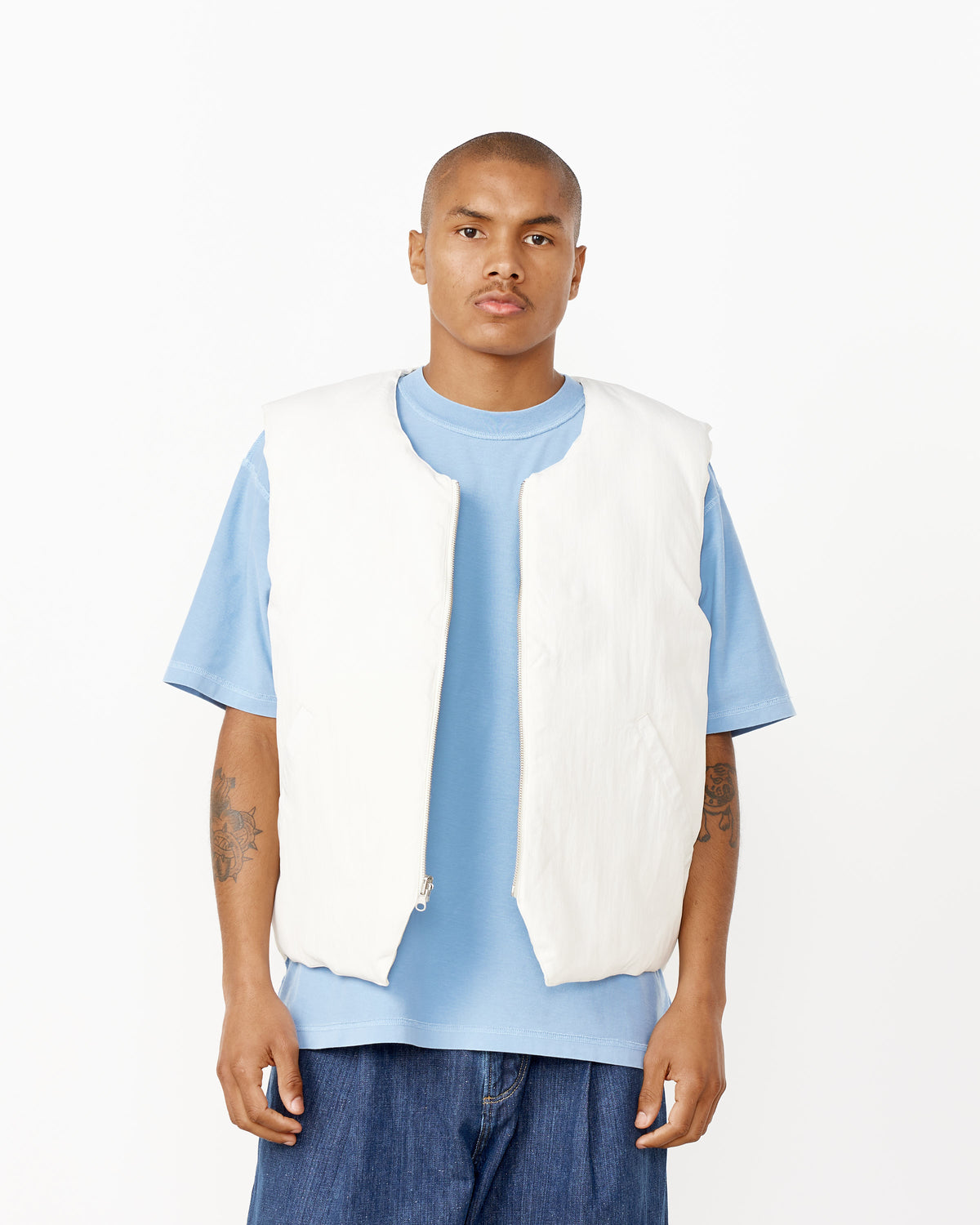 日本ファッション stussy REVERSIBLE QUILTED VEST - ジャケット